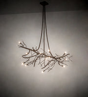 72" Long Budding Forest Pine Chandelier 1 | The Cabin Shack