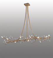 72" Long Pine Branches Chandelier | The Cabin Shack