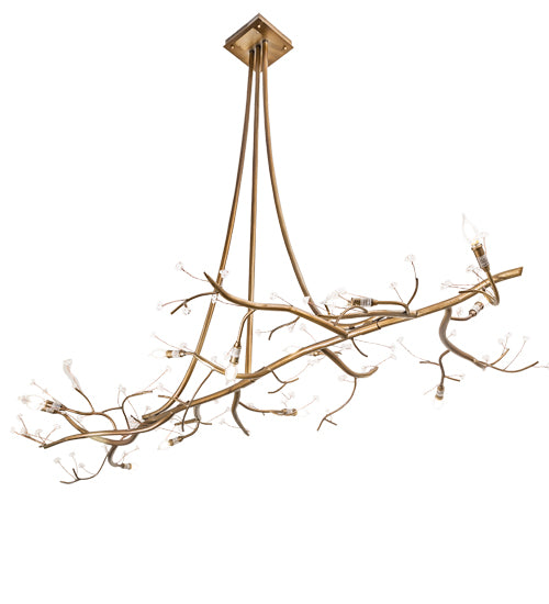 72" Long Pine Branches Chandelier 5 | The Cabin Shack