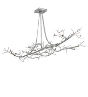 72" Long Silver Pine Chandelier 1 | The Cabin Shack