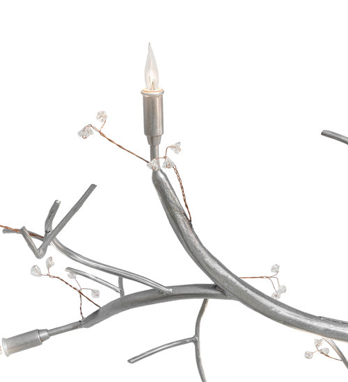 72" Long Silver Pine Chandelier 3 | The Cabin Shack