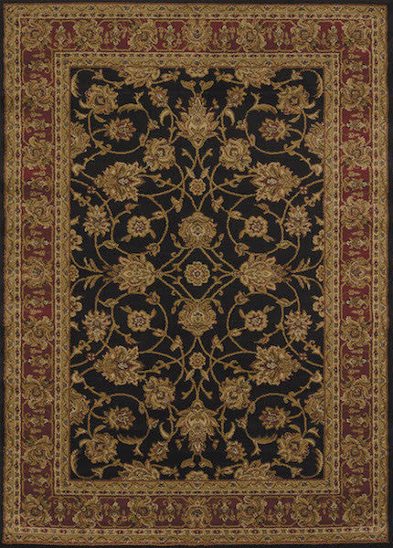 Yasmin Black Rustic Lodge Rug Collection | The Cabin Shack