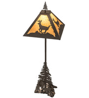 77" High Pine Tree Deer Floor Lamp 4 | The Cabin Shack