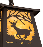 Bronze Deer Pine Trail Pendant close | The Cabin Shack