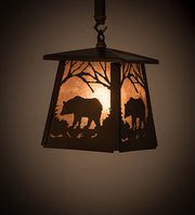 Antique Copper Woodland Forest Bear Pendant | The Cabin Shack