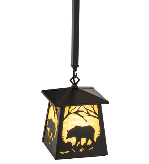 Timeless Bronze Woodland Forest Bear Pendant