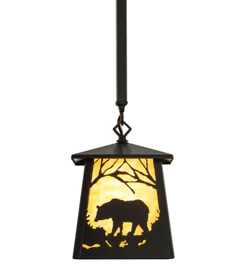 Timeless Bronze Woodland Forest Bear Pendant
