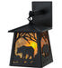 Black Amber Majestic Woodland Bear Wall Sconce | The Cabin Shack