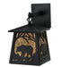 Black Majestic Woodland Bear Wall Sconce Corner | The Cabin Shack