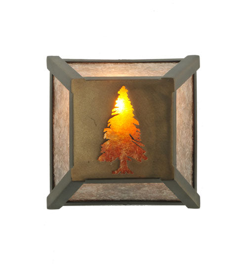 7" Wide Pine Forest Wall Sconce 2 | The Cabin Shack