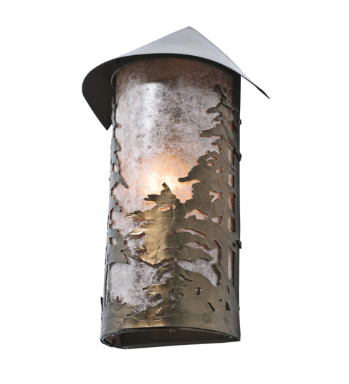 8.5" Wide Pine Forest Wall Sconce 2 | The Cabin Shack