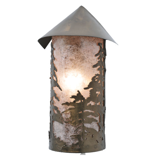 8.5" Wide Pine Forest Wall Sconce 3 | The Cabin Shack