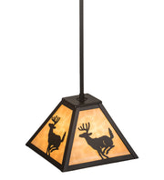 8" Square Scampering Deer Pendant 3 | The Cabin Shack