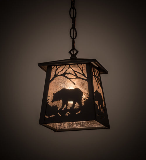 Rubbed Bronze Woodland Forest Bear Pendant | The Cabin Shack