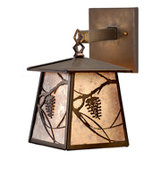 Antique Copper Beige Pinecone Trailhead Wall Sconce | The Cabin Shack