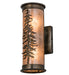 Antique Copper Silver Mica Rocky Evergreen Pine Tree Wall Sconce | The Cabin Shack