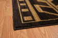 Aztec Coffee Rug Edge View | The Cabin Shack