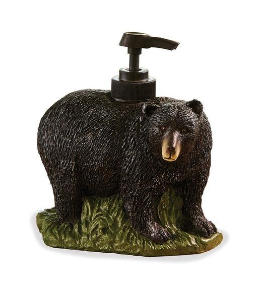 Cabin Decor - Black Bear Soap Dispenser - The Cabin Shack