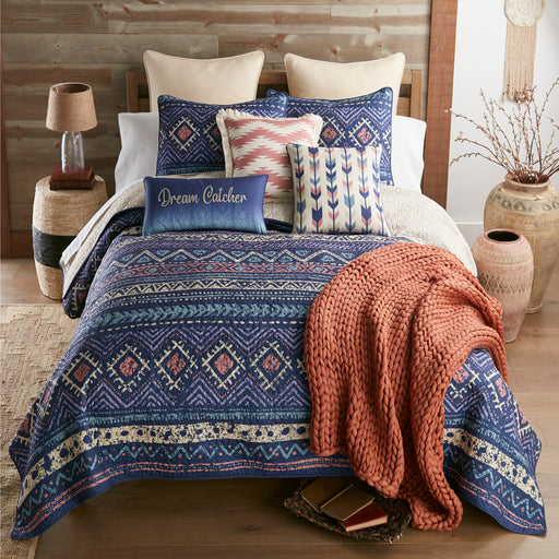 Blue Desert Heritage Pattern Comforter Set | The Cabin Shack