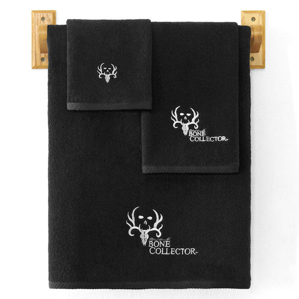 Bone Collector Black Towel Set | The Cabin Shack