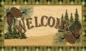 Cabin Rugs | Pinecone Welcome Rug | The Cabin Shack