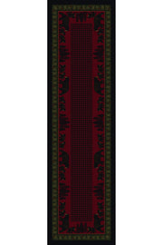 Cabin Rugs | Bear Family Multi Lodge Rug Runner | The Cabin Shack
