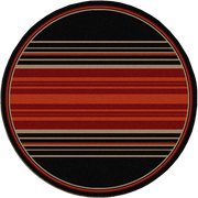 Blood Lines Rustic Lodge Rug Round | The Cabin Shack