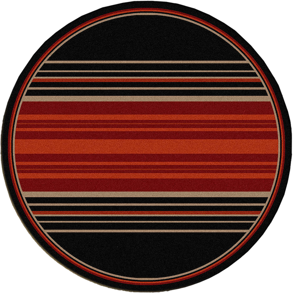 Blood Lines Rustic Lodge Rug Round | The Cabin Shack