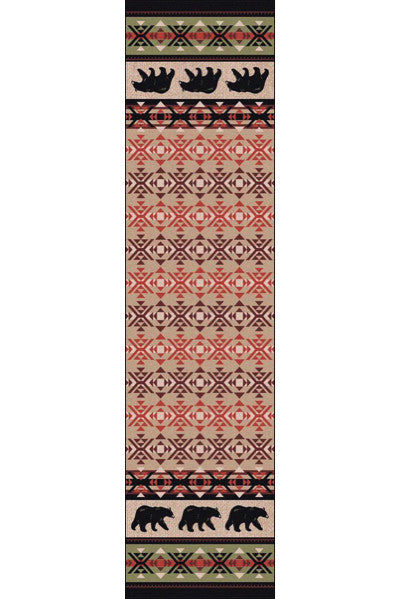 Cabin Rugs | Cozy Bears Lodge Rug Runner | The Cabin Shack