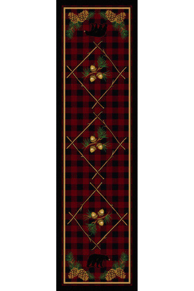 Cabin Rugs | Deep Woods Lodge Rug Runner | The Cabin Shack