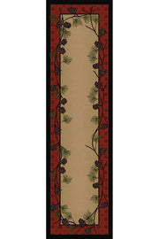 Cabin Rugs | Delicate Pines Lodge Rug Runner | The Cabin Shack