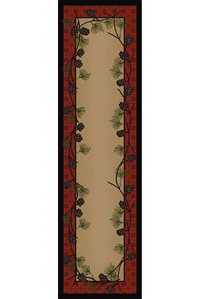 Cabin Rugs | Delicate Pines Lodge Rug Runner | The Cabin Shack