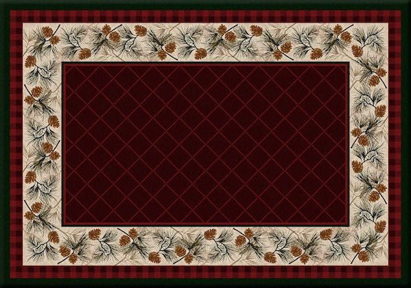 Evergreen Garnet Rug  | The Cabin Shack