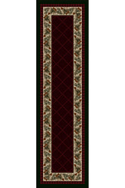Cabin Rugs | Evergreen Garnet Lodge Rug Runner | The Cabin Shack