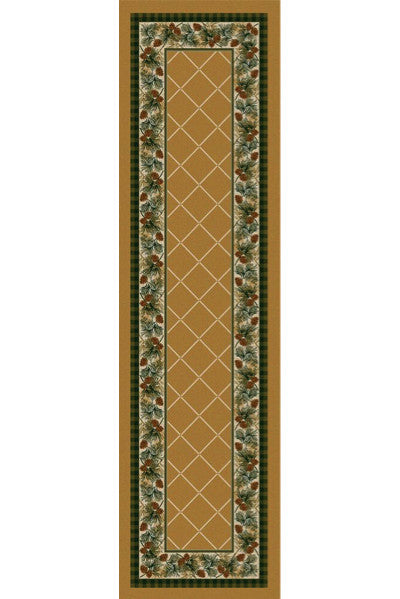 Cabin Rugs | Evergreen Maize Lodge Rug Runner | The Cabin Shack