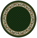 Cabin Rugs | Evergreen Pine Lodge Rug Round | The Cabin Shack