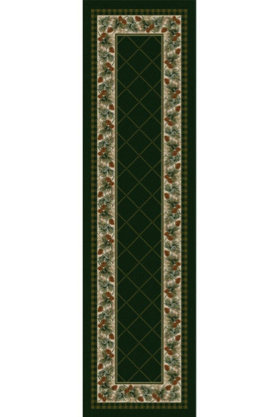 Cabin Rugs | Evergreen Pine Lodge Rug Runner | The Cabin Shack