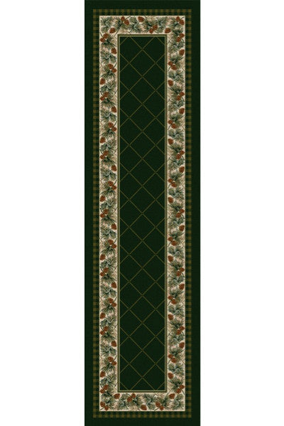 Cabin Rugs | Evergreen Pine Lodge Rug Runner | The Cabin Shack