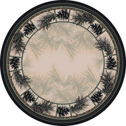 Cabin Rugs | Noble Pines Lodge Rug Round | The Cabin Shack