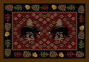Cabin Rugs | Patchwork Bear Red Lodge Rug 3x4 | The Cabin Shack