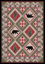 Cabin Rugs | Quilted Forest Lodge Rug | The Cabin Shack