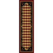 Rooster Kitchen Red Rustic Lodge Rug Runner | The Cabin Shack