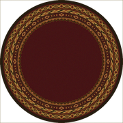 Southwest Blaze Rustic Lodge Rugs Round | The Cabin Shack