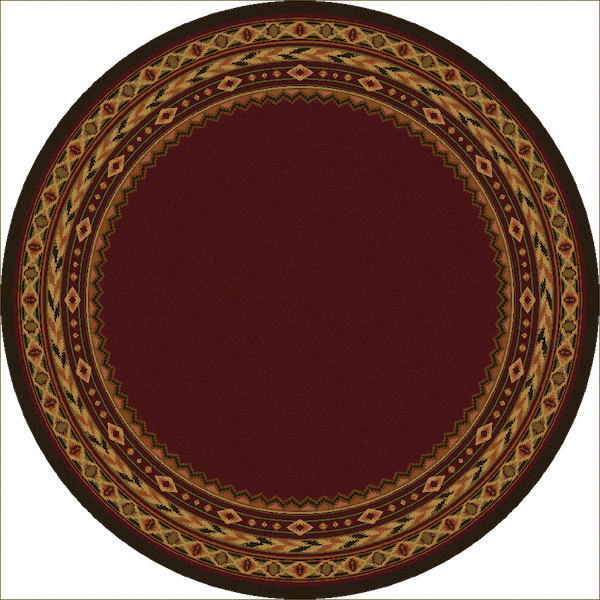 Southwest Blaze Rustic Lodge Rugs Round | The Cabin Shack