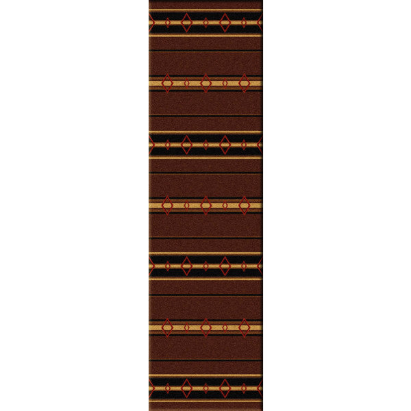 Southwest Corners Brown Rustic Lodge Rug Runner | The Cabin Shack