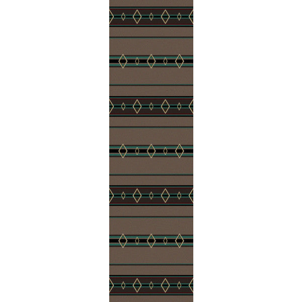 Southwest Corners Turquoise Rustic Rug Runner | The Cabin Shack