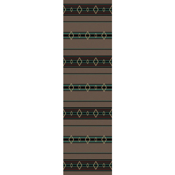 Southwest Corners Turquoise Rustic Rug Runner | The Cabin Shack