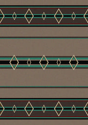 Southwest Corners Turquoise Rustic Rug | The Cabin Shack