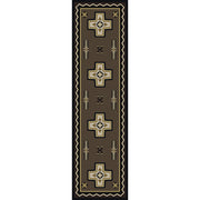 Southwest Cross Rustic Lodge Rug Runner | The Cabin Shack