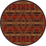 Southwest Spirit Rustic Lodge Rug Round | The Cabin Shack
